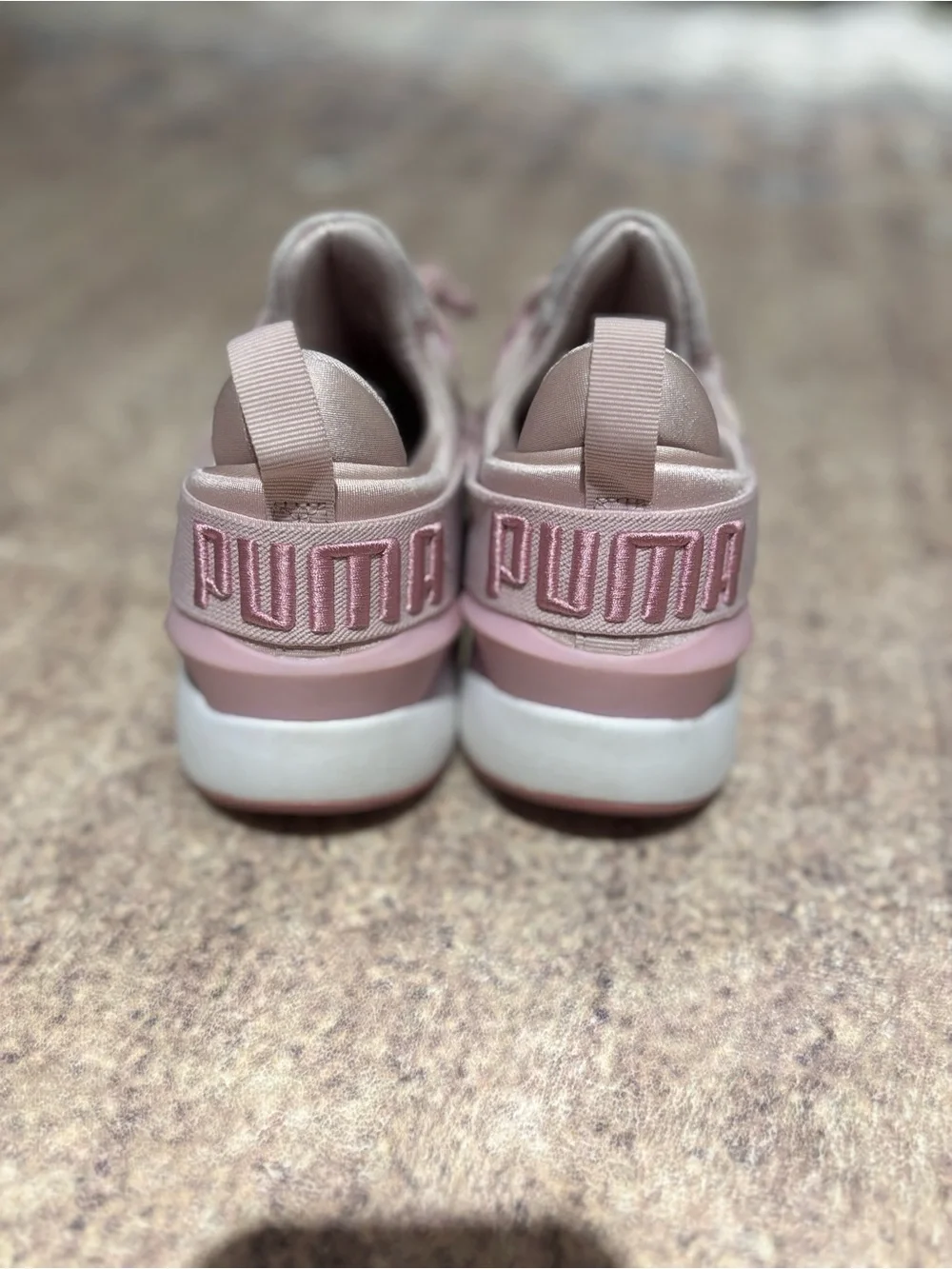 Puma Women's Light Pink Athletic Slip-On Sneakers